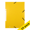 10 x 123ink yellow A4 cardboard elastomer folder