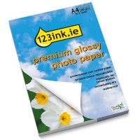 123ink.ie premium satin-finish photo paper, A4, 210g (50 sheets)  064100