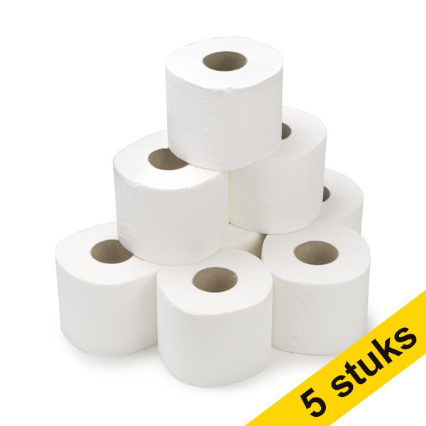 123ink 3-ply toilet paper suitable for Tork T4 dispenser (5 x 8-pack)  SDR06026 - 1