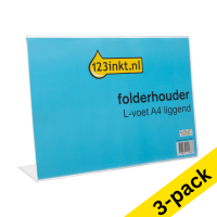 123ink A4 L-foot landscape brochure holder (3-pack)  301560