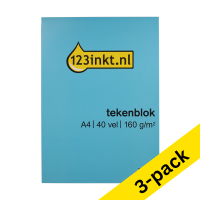 123ink A4 drawing pad, 160 grams (3 x 40 sheets)