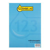 3 x 123ink A4 graph paper, 80g (25 sheets)