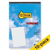 123ink A4 lined writing pad (10-pack)