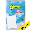 123ink A4 squared writing pad 5mm 70g, 100 sheets (10-pack)