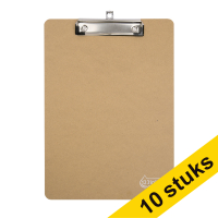 123ink A4 wooden portrait clipboard (10-pack)