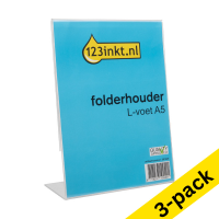 123ink A5 L-foot brochure holder (3-pack)