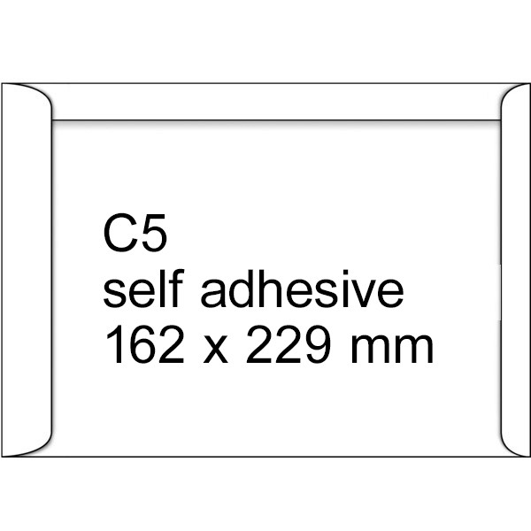 123ink C5 document envelope white, self-adhesive, 162mm x 229mm (500-pack) 123-303560 300935 - 1