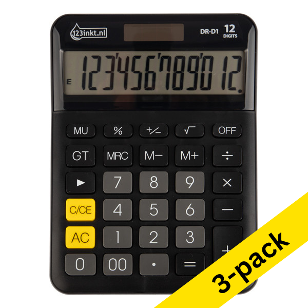 123ink DR-D1 desktop calculator (3-pack)  340023 - 1