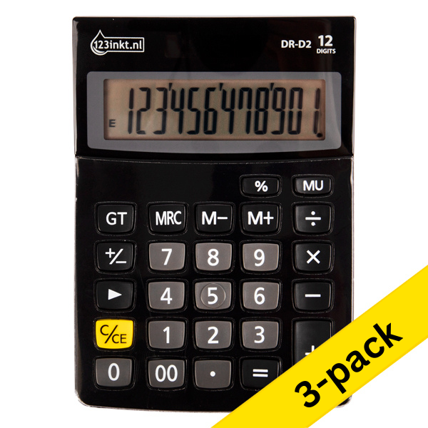 123ink DR-D2 desk calculator (3-pack)  340024 - 1