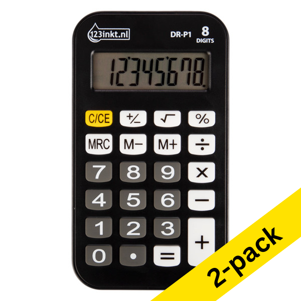 123ink DR-P1 pocket calculator (2-pack)  340022 - 1