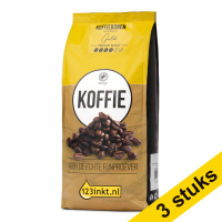 3 x 123ink Gold medium roast coffee beans, 1kg