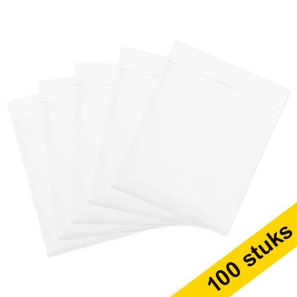 123ink H18 white self-adhesive bubble envelope, 290mm x 370mm (100-pack) 306618C 300717 - 1