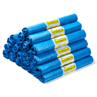 123ink HDPE blue garbage bags, 120 litres (25 x 20-pack)