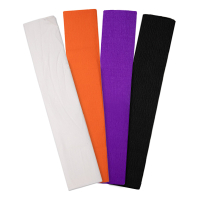 123ink Halloween crepe paper set, 250cm x 50cm (4-pack)  302330