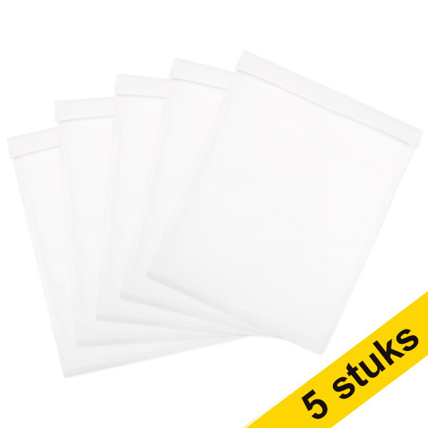 123ink K20 white bubble self-adhesive envelope, 370mm x 480mm (5-pack) 306620-5C 300720 - 1