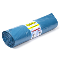 10 x 123ink LDPE blue garbage bags, 240 litres (10-pack)