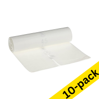 123ink LDPE transparent garbage bag, 120 litres (10 x 25-pack)