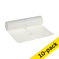 123ink LDPE transparent garbage bag, 70 litres (10 x 25-pack)