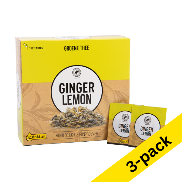 123ink Lemon Ginger tea (3 x 100-pack)  302058 - 1