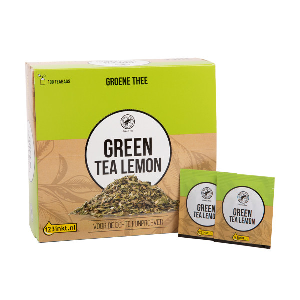 123ink Lemon Green tea (100-pack) 421002C 52750C 302047 - 1