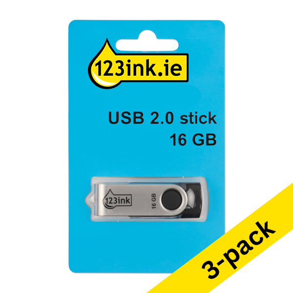 123ink USB 2.0 stick 16GB (3-pack)  340046 - 1