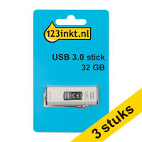 123ink USB 3.0 stick 32GB (3-pack)