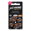 123ink XX-TREME Longlife Extra 312 / PR41 / Brown hearing aid battery (6-pack)