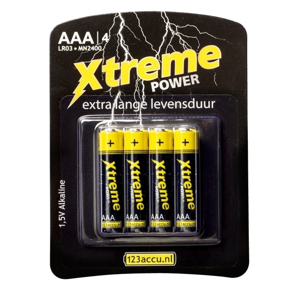 123ink Xtreme Power AAA LR03 batteries (4-pack)  ADR00008 - 1