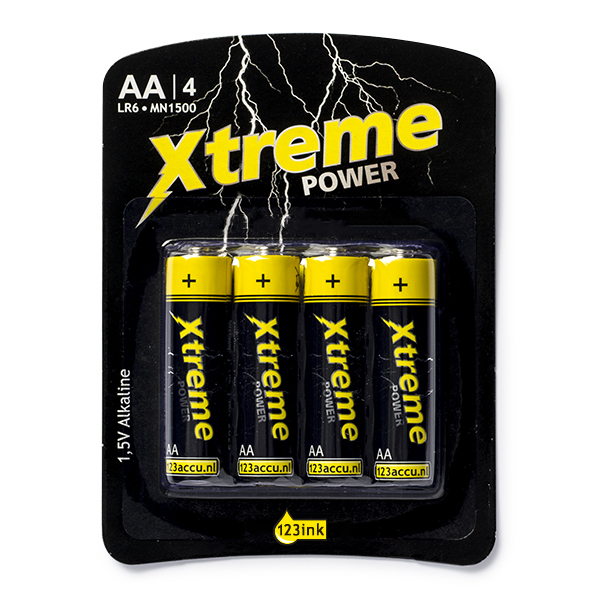 123ink Xtreme Power AA LR6 batteries (4-pack)  299321 - 1