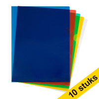 123ink assorted A4 transparent view folder 120 micron (10-pack) (10-pack)