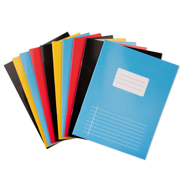 123ink assorted A5 lined notebooks, 40 sheets (10-pack) 136L1L/BC 136L1L/GC 400075581C 40009458 400094583C 300634 - 1