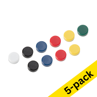 123ink assorted magnets, 15mm (5 x 10-pack)