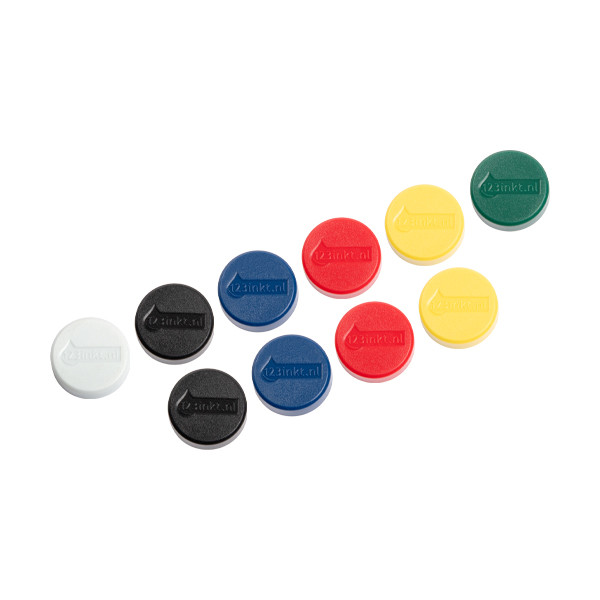 123ink assorted magnets, 30mm (10-pack) 6163299C 301272 - 1