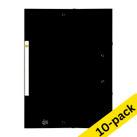 123ink black A4 cardboard elastomer folder (10-pack)