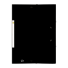 123ink black A4 cardboard elastomer folder