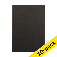 123ink black A5 lined bound book (10 x 80 sheets)