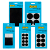 123ink black assorted self-adhesive felt pads