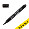 123ink black flipchart marker (1mm - 3mm round) (10-pack)