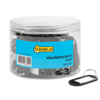 123ink black keyrings (100-pack) AC-E10650C 301103