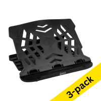 123ink black laptop stand (3-pack)