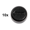 123ink black magnets, 15mm (10-pack)