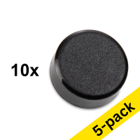 123ink black magnets, 15mm (5 x 10-pack)