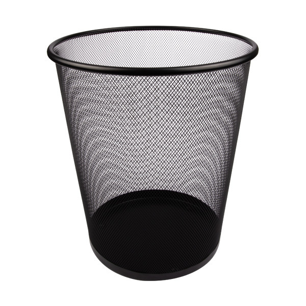 123ink black mesh paper bin 331001C 390615 - 1