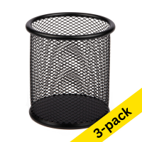 123ink black mesh pen holder (3-pack)