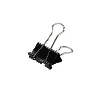 123ink black paper clamp, 25mm (12-pack) 2132590C 301931