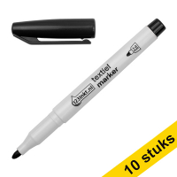 123ink black textile marker (1mm - 3mm round) (10-pack)