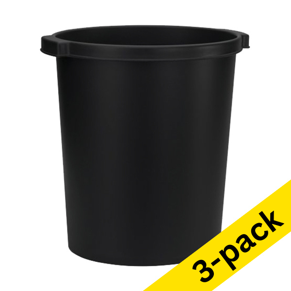 123ink black waste paper bin (3-pack)  301612 - 1