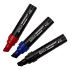 123ink black/red/blue permanent markers (5mm - 14mm chisel)