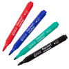 123ink black/red/blue/green flipchart markers (1mm - 3mm round)