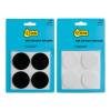 123ink black/white round self-adhesive felt pads, 28mm (24-pack)